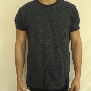 Obey Blue Shirt with Banded Sleeves